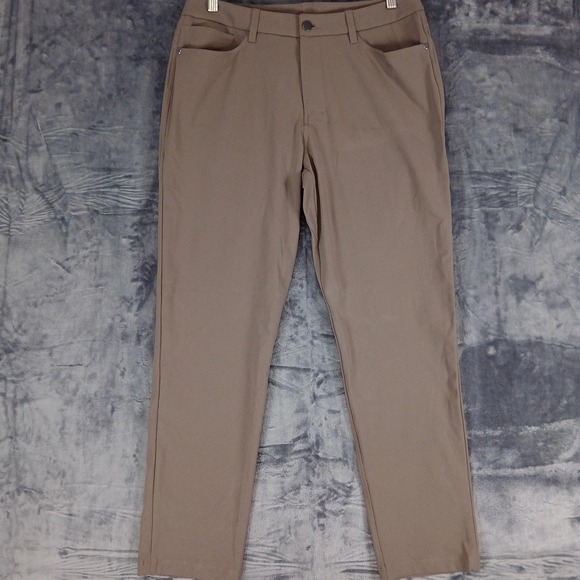 lululemon athletica Other - Lululemon Pants Mens 32 Brown Recycled Polyester Stretch Athletic Casual LM5A015